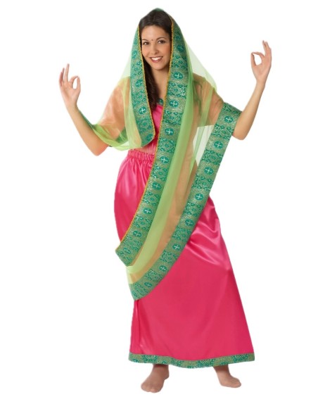 Disfarce Feminino Hindu Tamanho M - de alta qualidade, ideal para carnaval, festas temáticas e eventos especiais